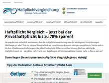 Tablet Screenshot of haftpflichtvergleich.org
